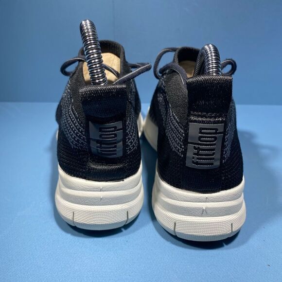 FITFLOP Uberknit Women High Top Slip-On Sneaker US 5EU 36 Black E91 -461 - Picture 5 of 7